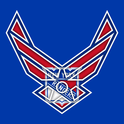 Airforce New York Rangers Logo vinyl decal